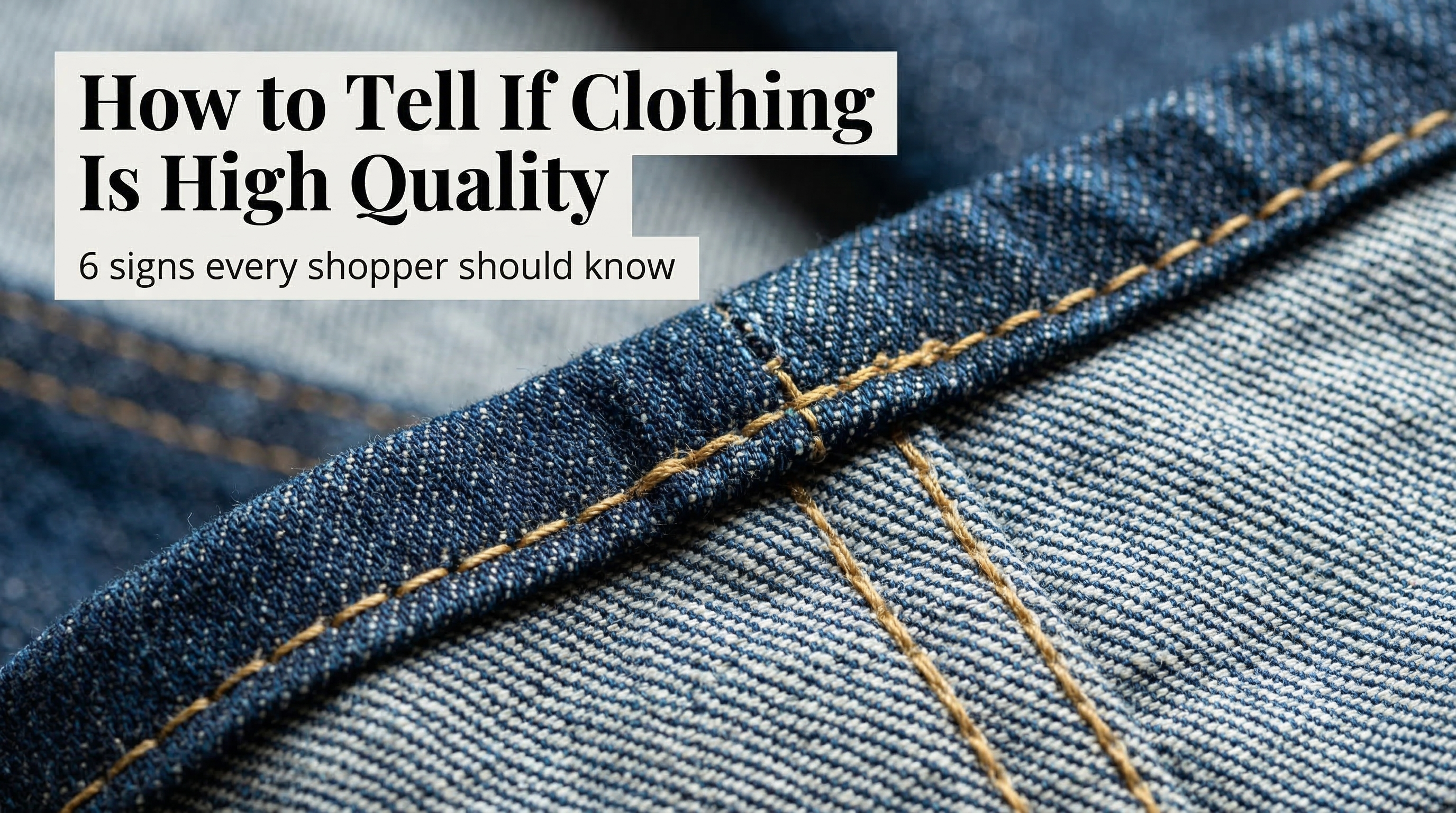 How to Tell If Clothing Is High Quality: The Ultimate Guide