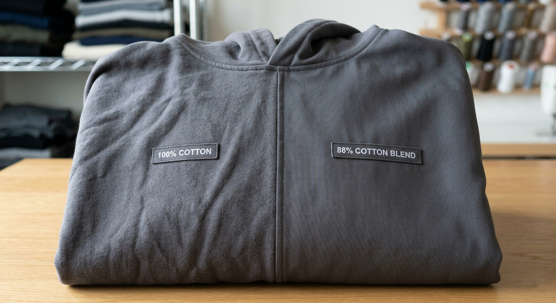 88% Cotton vs 100% Cotton Hoodies: What’s the Real Difference?