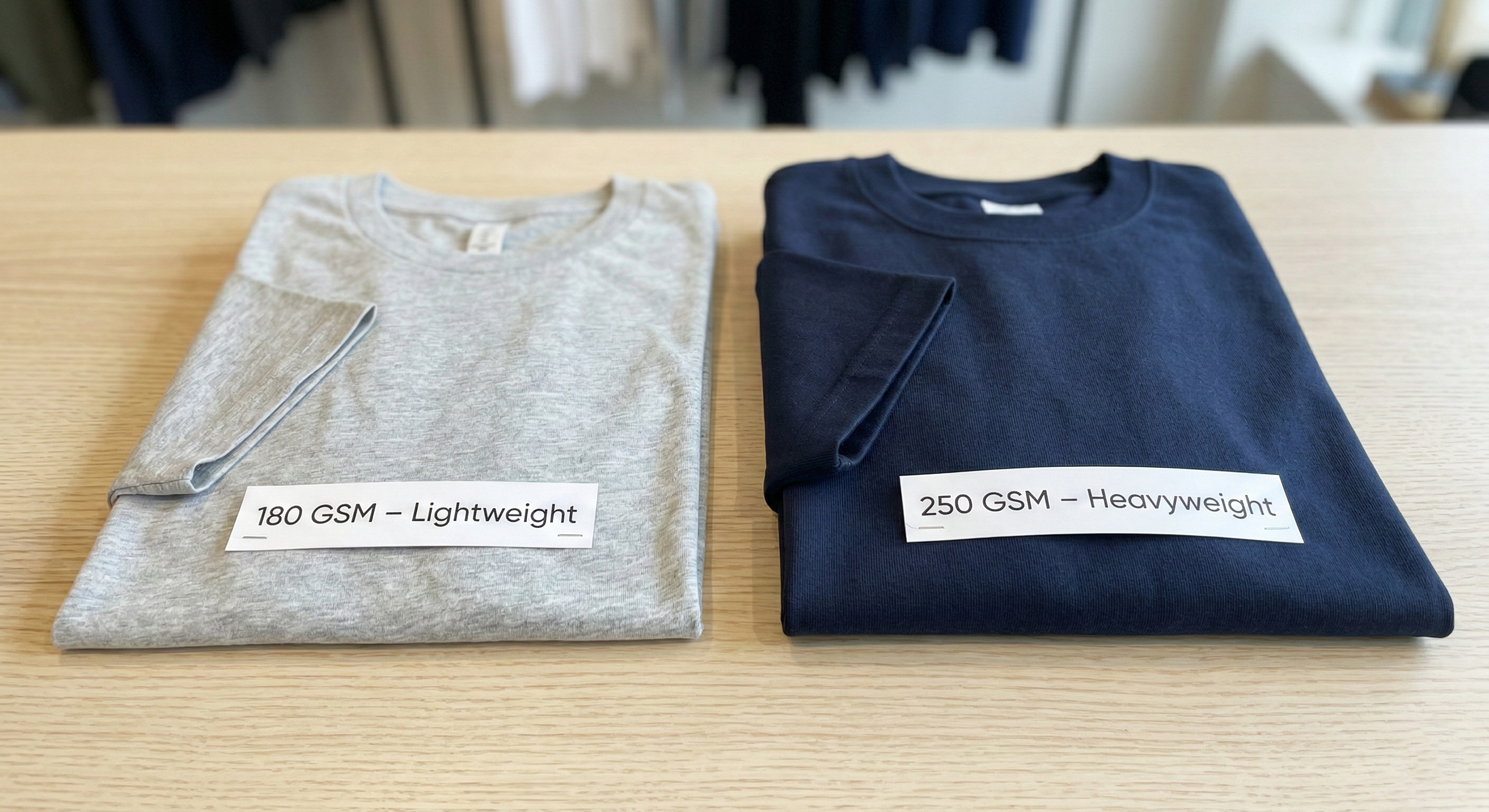 250 GSM vs 180 GSM T-Shirts – Which Is Better for Streetwear?