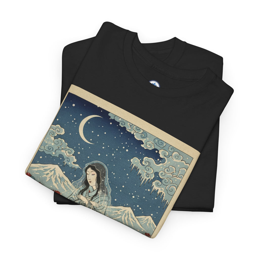 Yuki Onna's Embrace Snow Spider Lily Tee