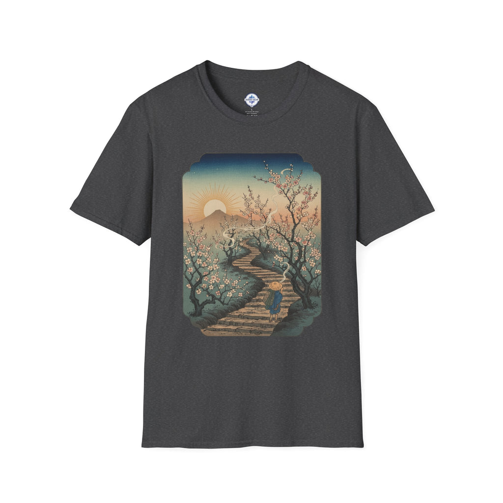Plum Blossom T-Shirt with Ukiyo-e Design