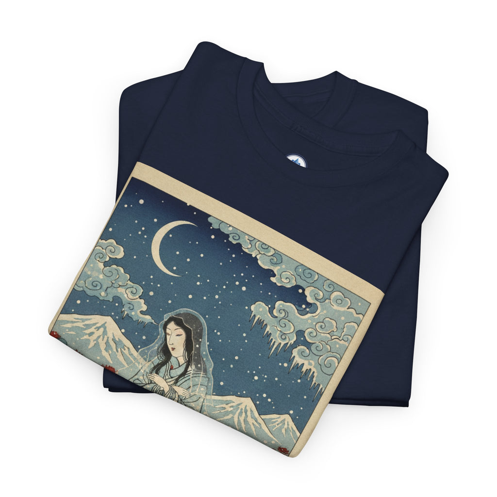 Yuki Onna's Embrace Snow Spider Lily Tee