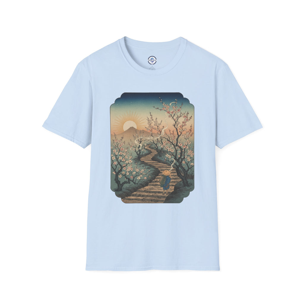 Plum Blossom T-Shirt with Ukiyo-e Design