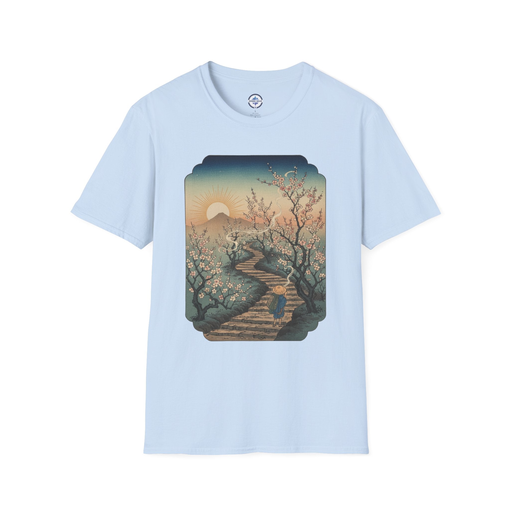Plum Blossom T-Shirt with Ukiyo-e Design