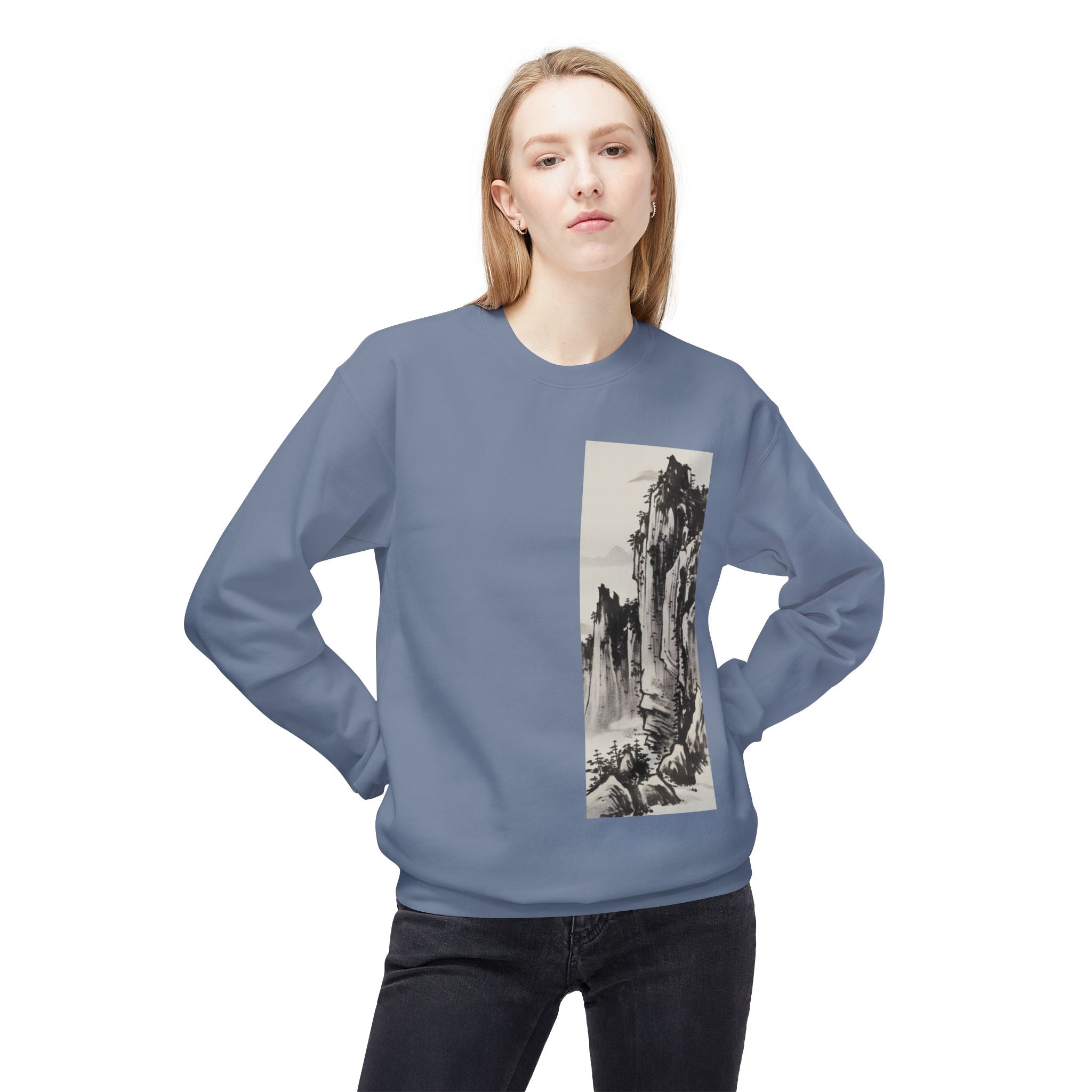 Mountain Ink Landscape Crewneck Sweatshirt