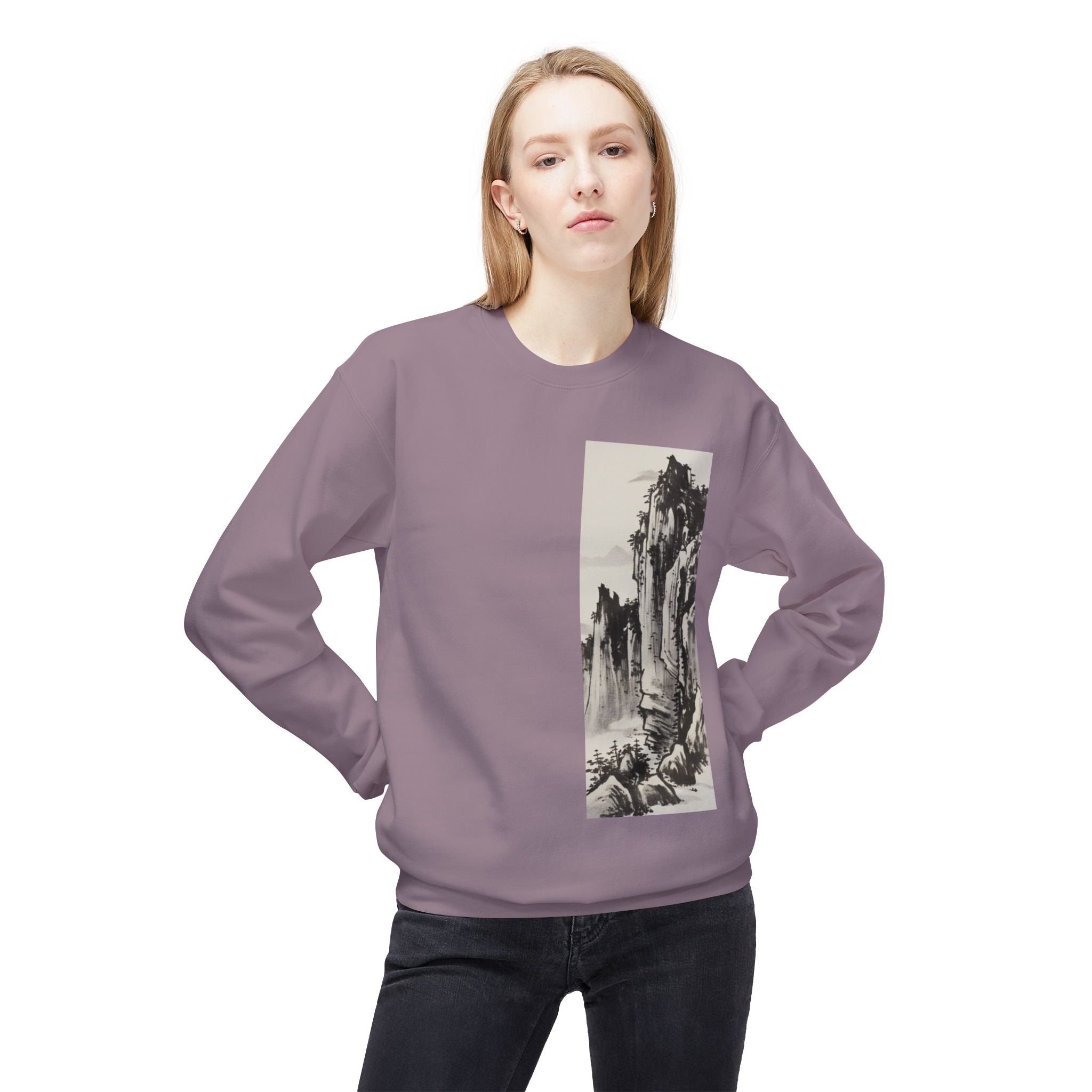 Mountain Ink Landscape Crewneck Sweatshirt