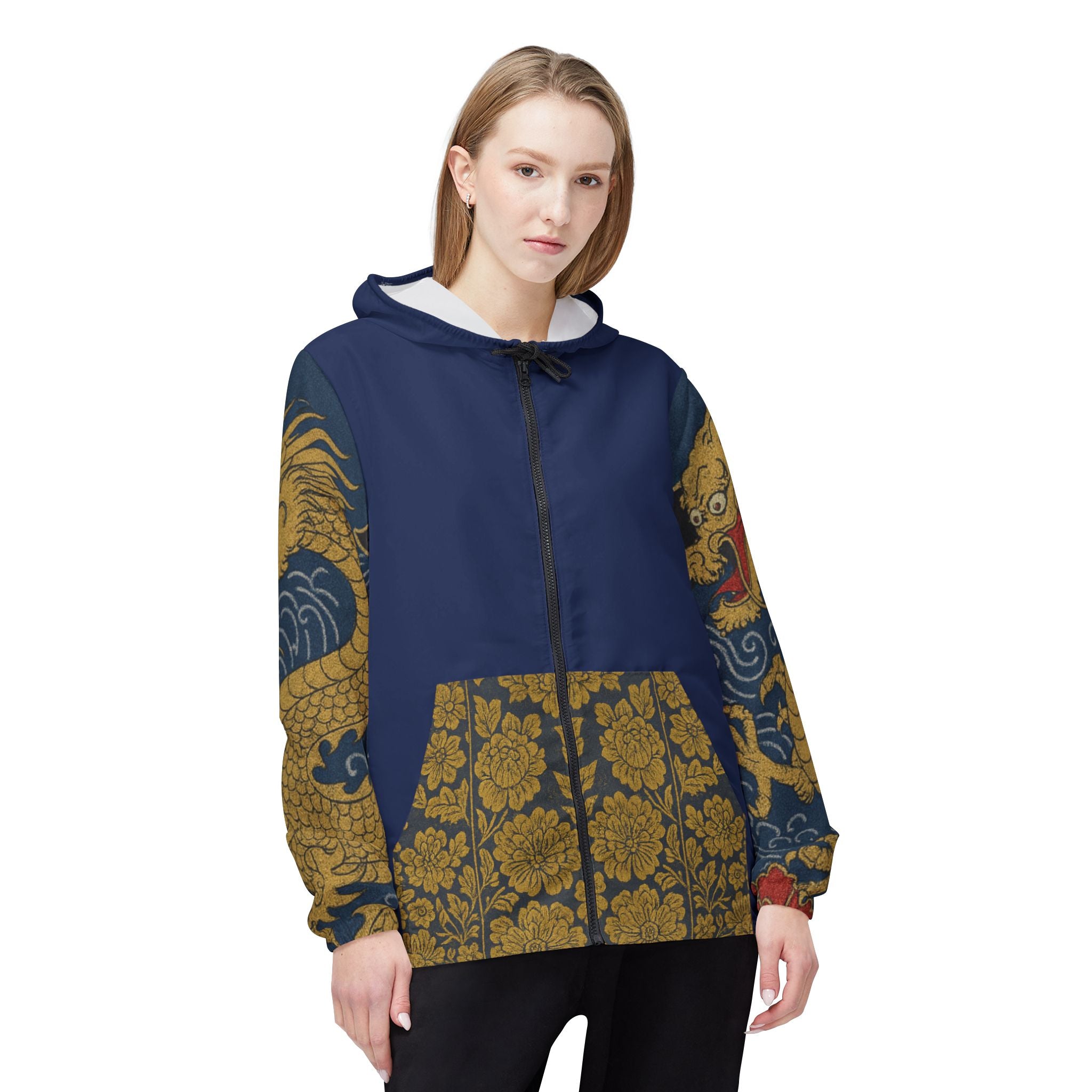 Kumadori Portrait Windbreaker Jacket