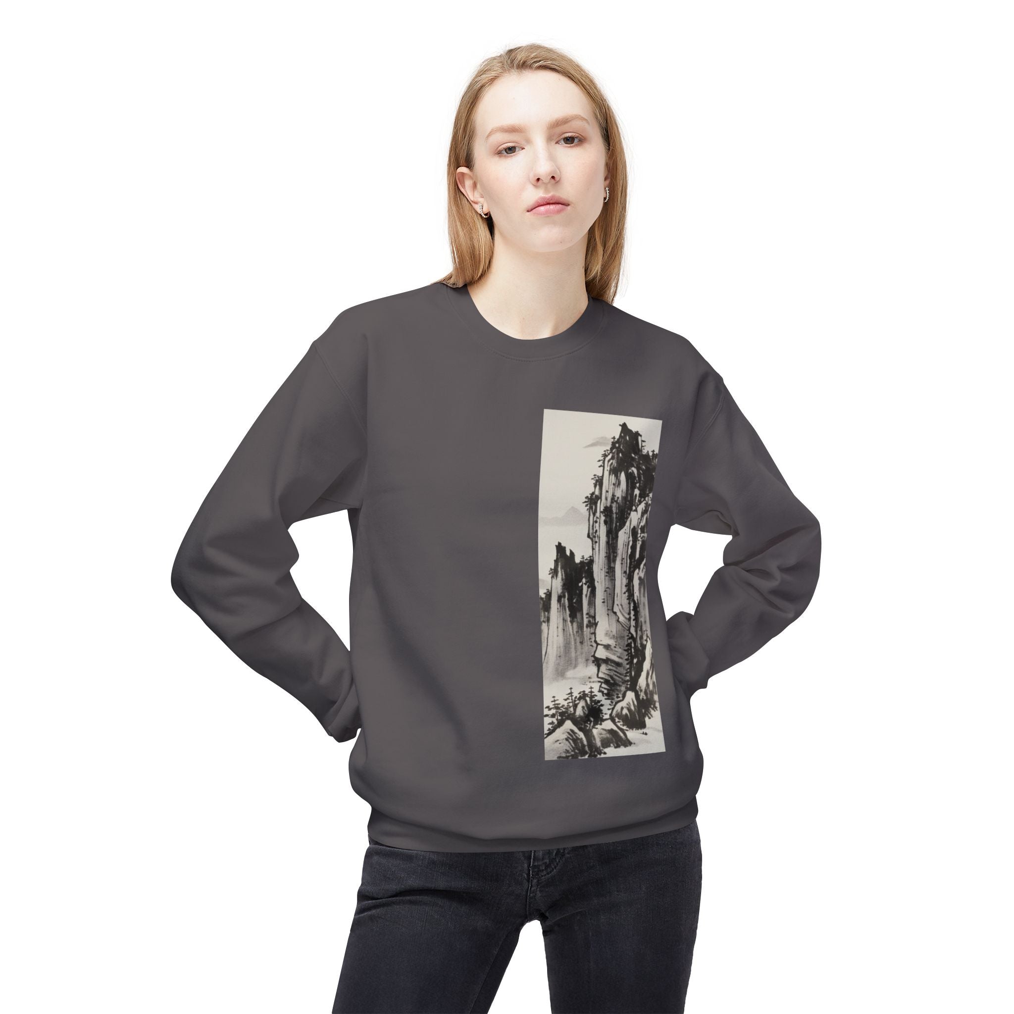 Mountain Ink Landscape Crewneck Sweatshirt
