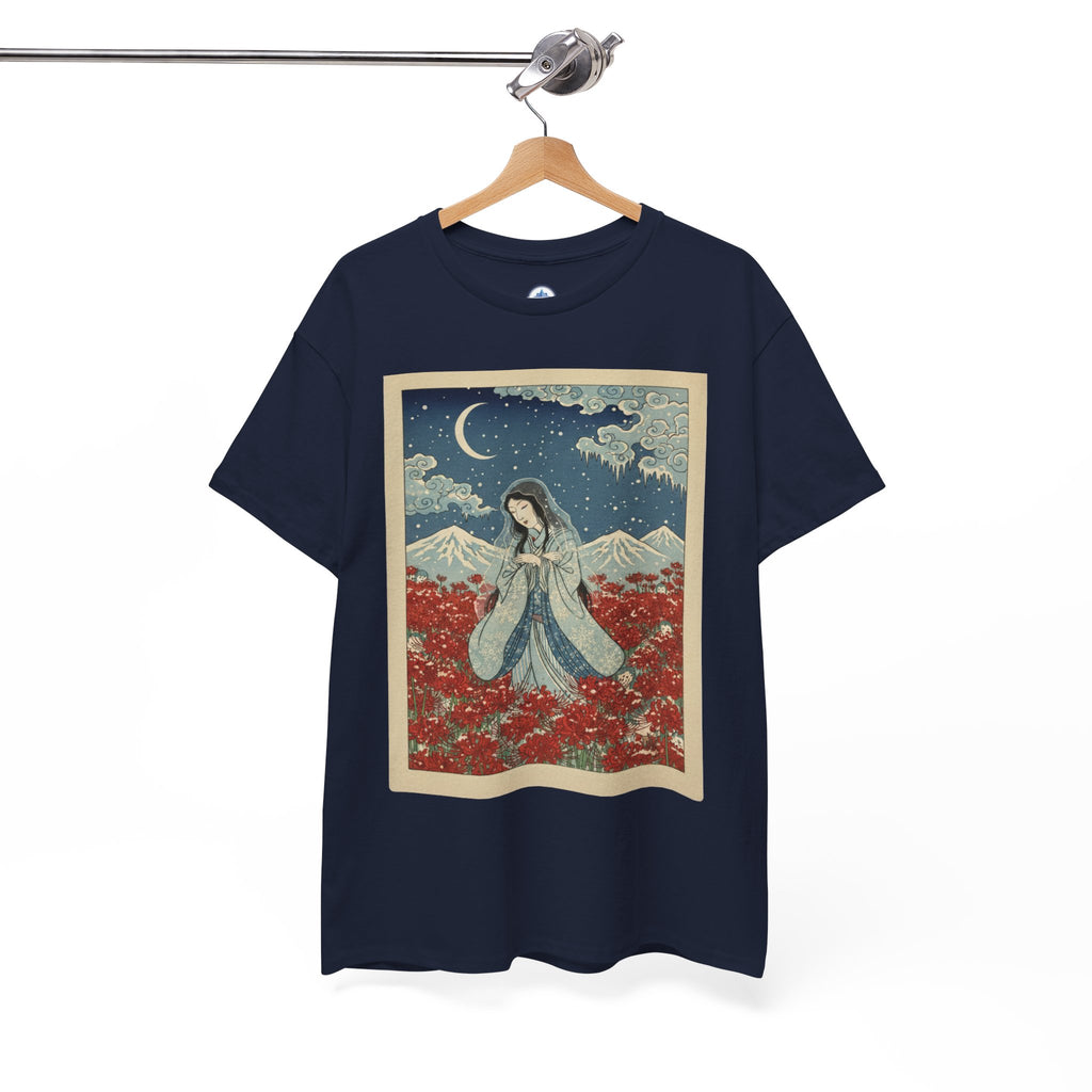 Yuki Onna's Embrace Snow Spider Lily Tee