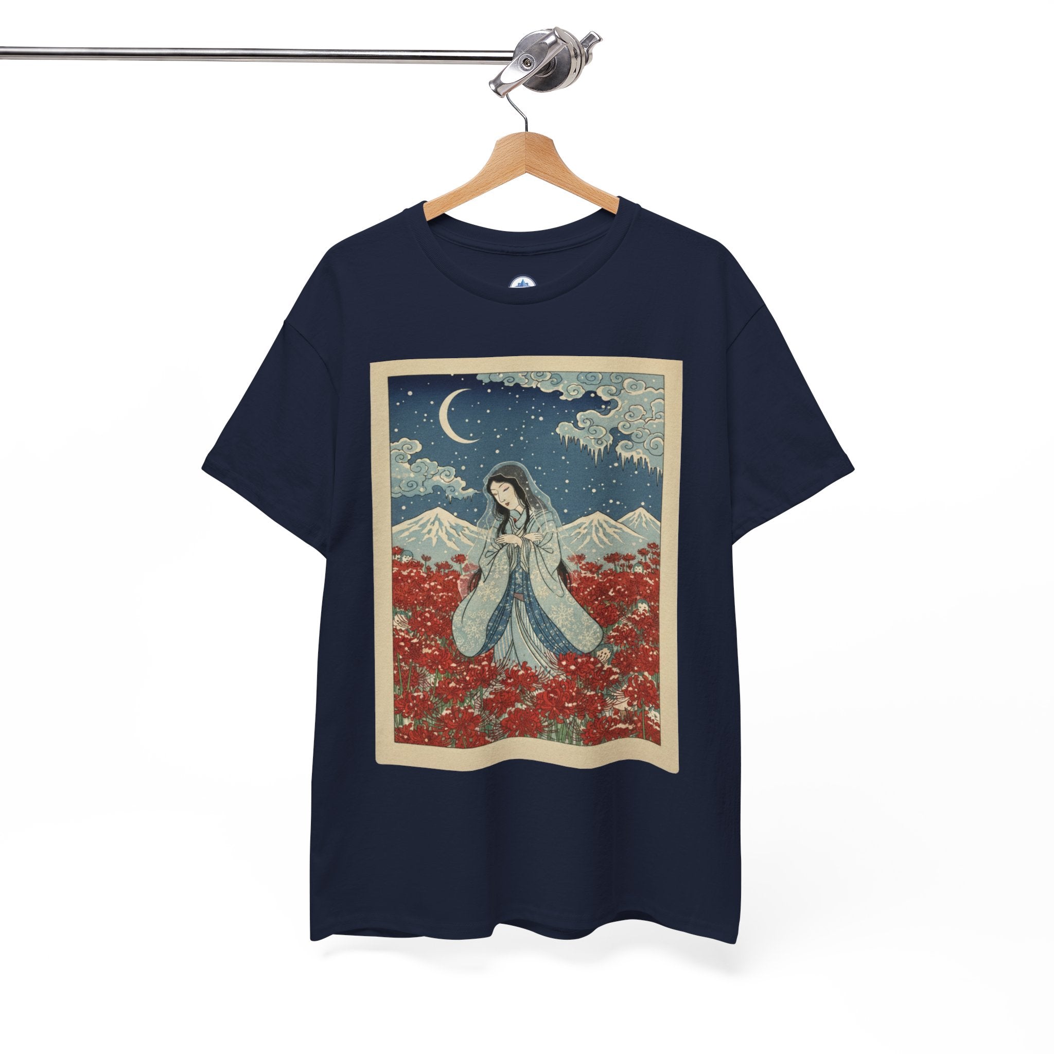 Yuki Onna's Embrace Snow Spider Lily Tee