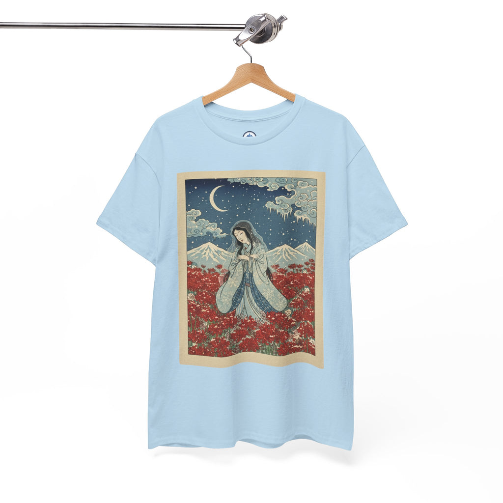 Yuki Onna's Embrace Snow Spider Lily Tee