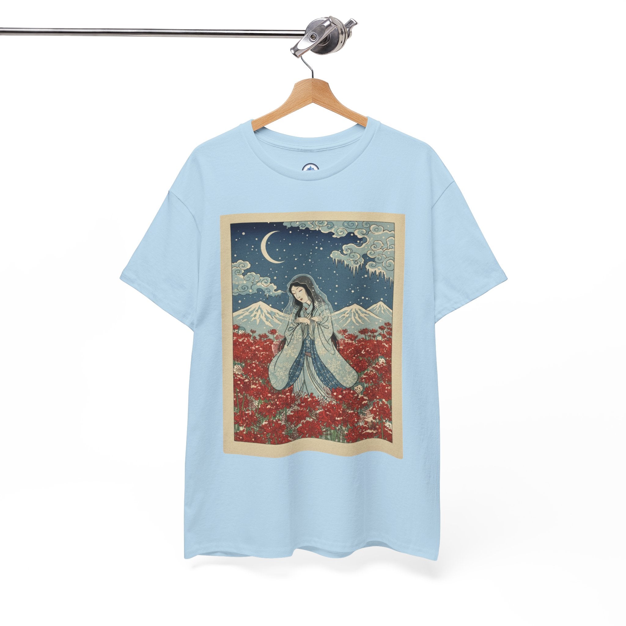 Yuki Onna's Embrace Snow Spider Lily Tee