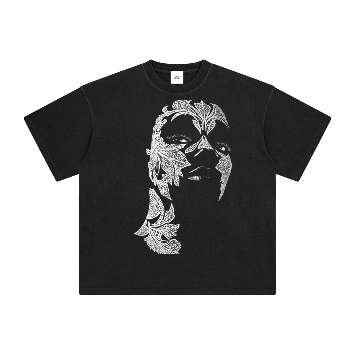Snow Wash Raw-Hem Boxy T-shirt – Zensei Gear