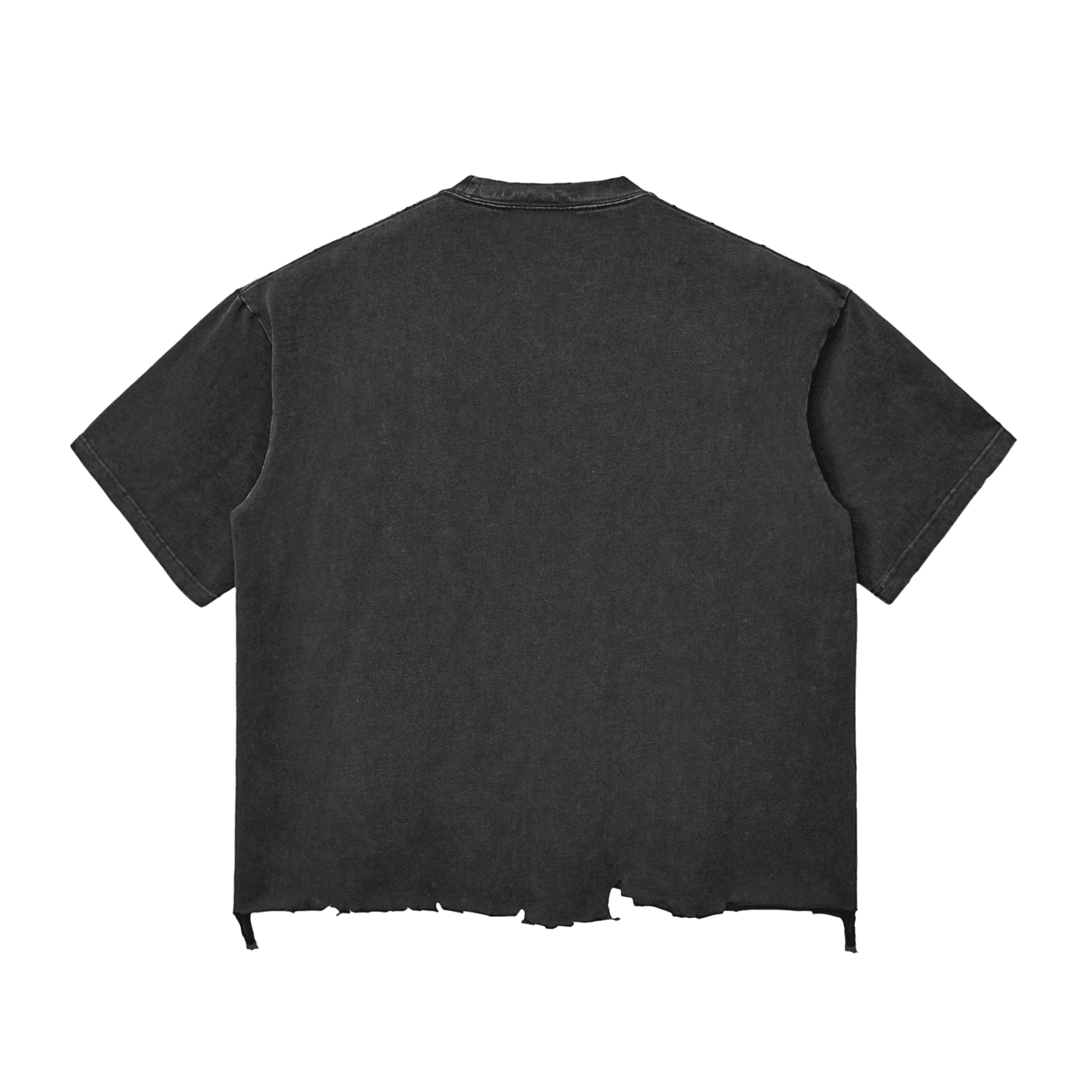 Snow Wash Raw - Hem Boxy T-shirt - Zensei Gear